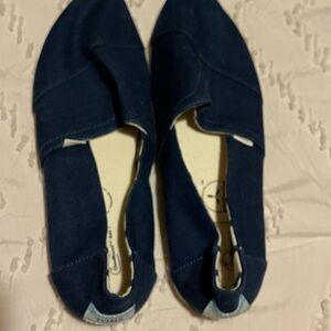 Toms Men's Dark Blue Canvas Loafers